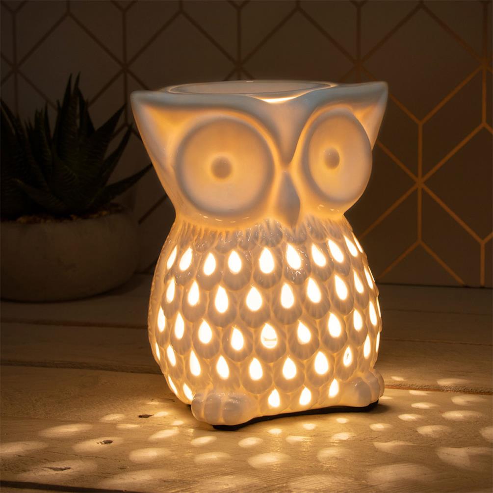 Desire Aroma White Owl Electric Wax Melt Warmer Extra Image 1